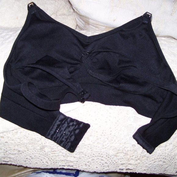 Black I Love SIA Padded Nursing Bra Size Small - Picture 11 of 11